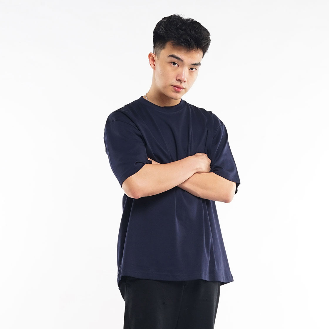 Izu Cotton Air Oversize Navy