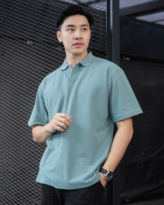 Nara Polo Oversize Mineral Green