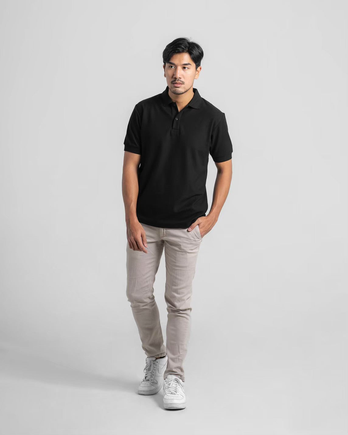 Akita Polo Shirt Black