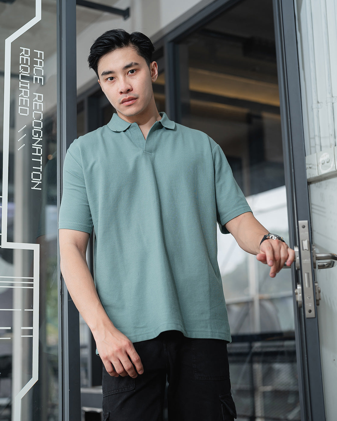 Nara Polo Oversize Mineral Green