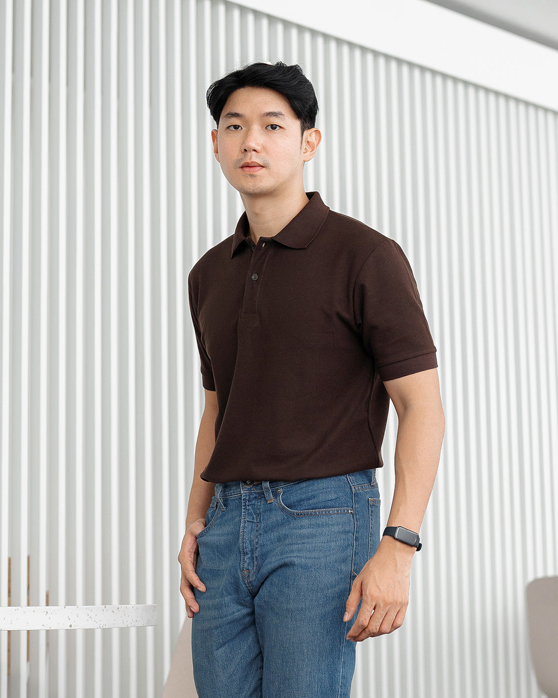 Akita Polo Shirt Coffee