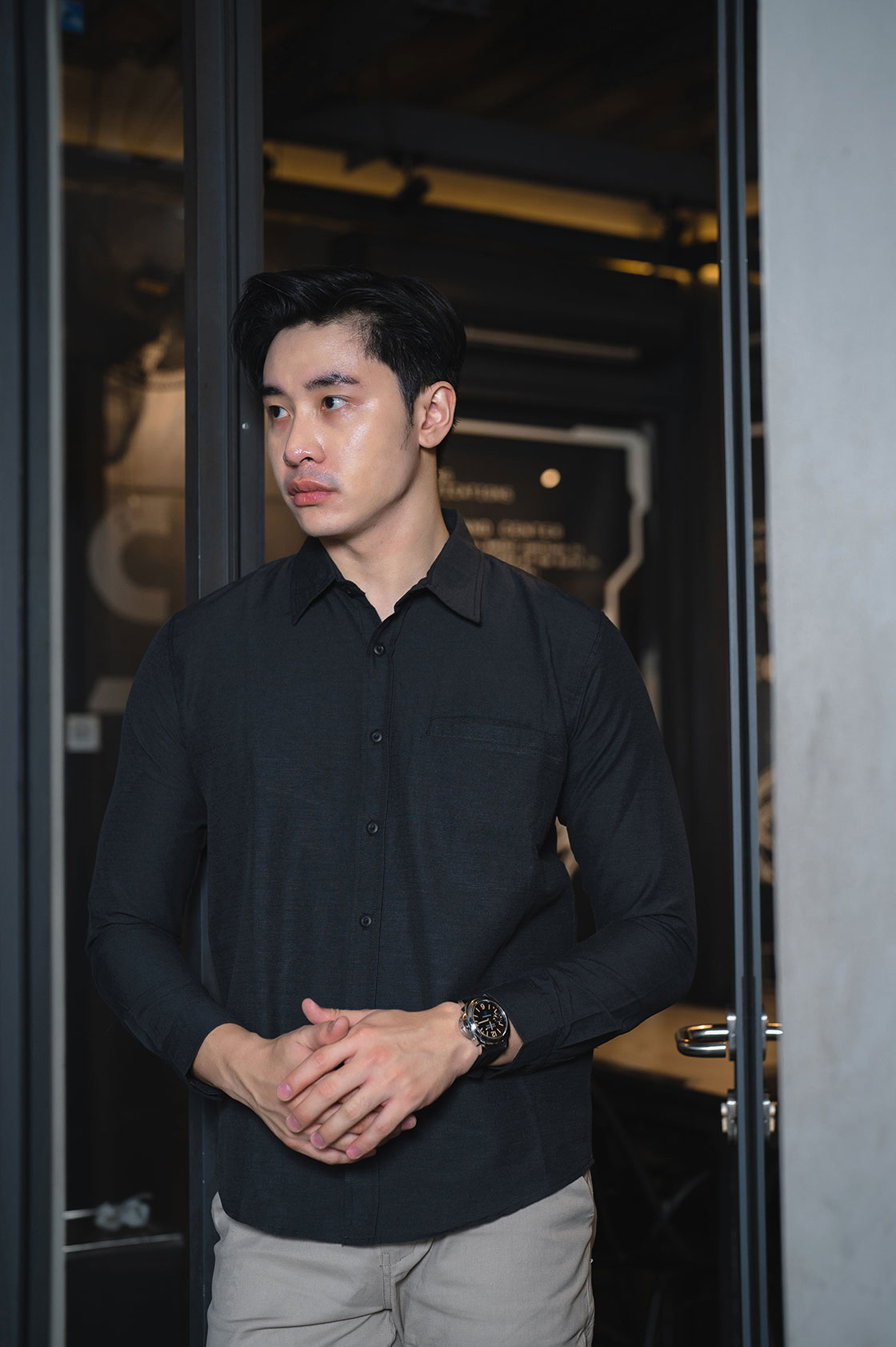 Nagoya Long Sleeve Shirt Black