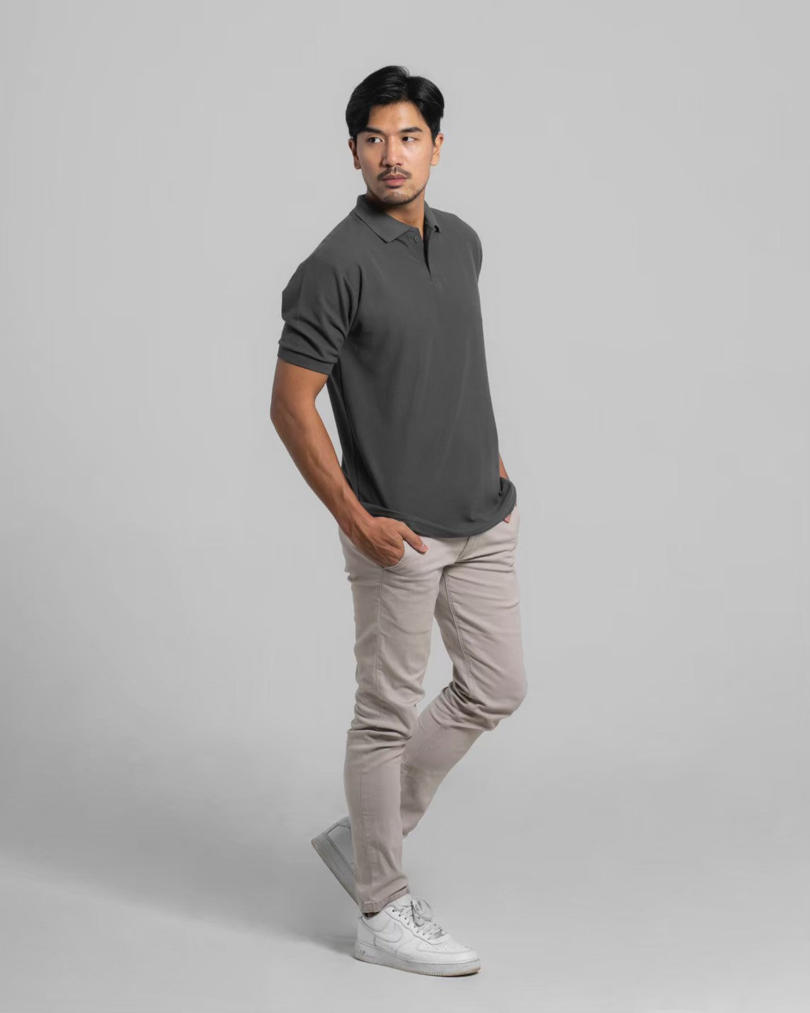 Akita Polo Shirt Charcoal