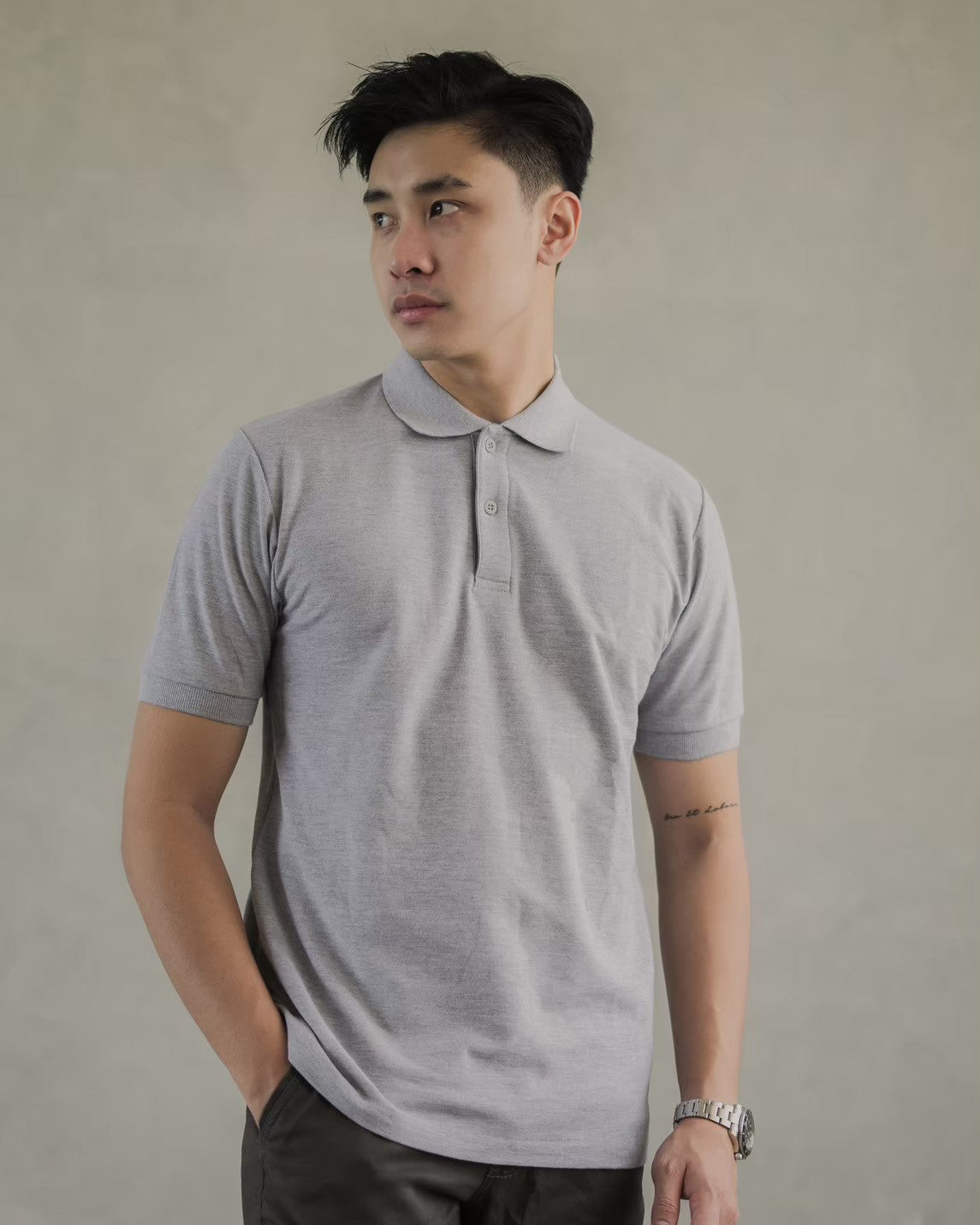 Akita Polo Shirt Light Grey