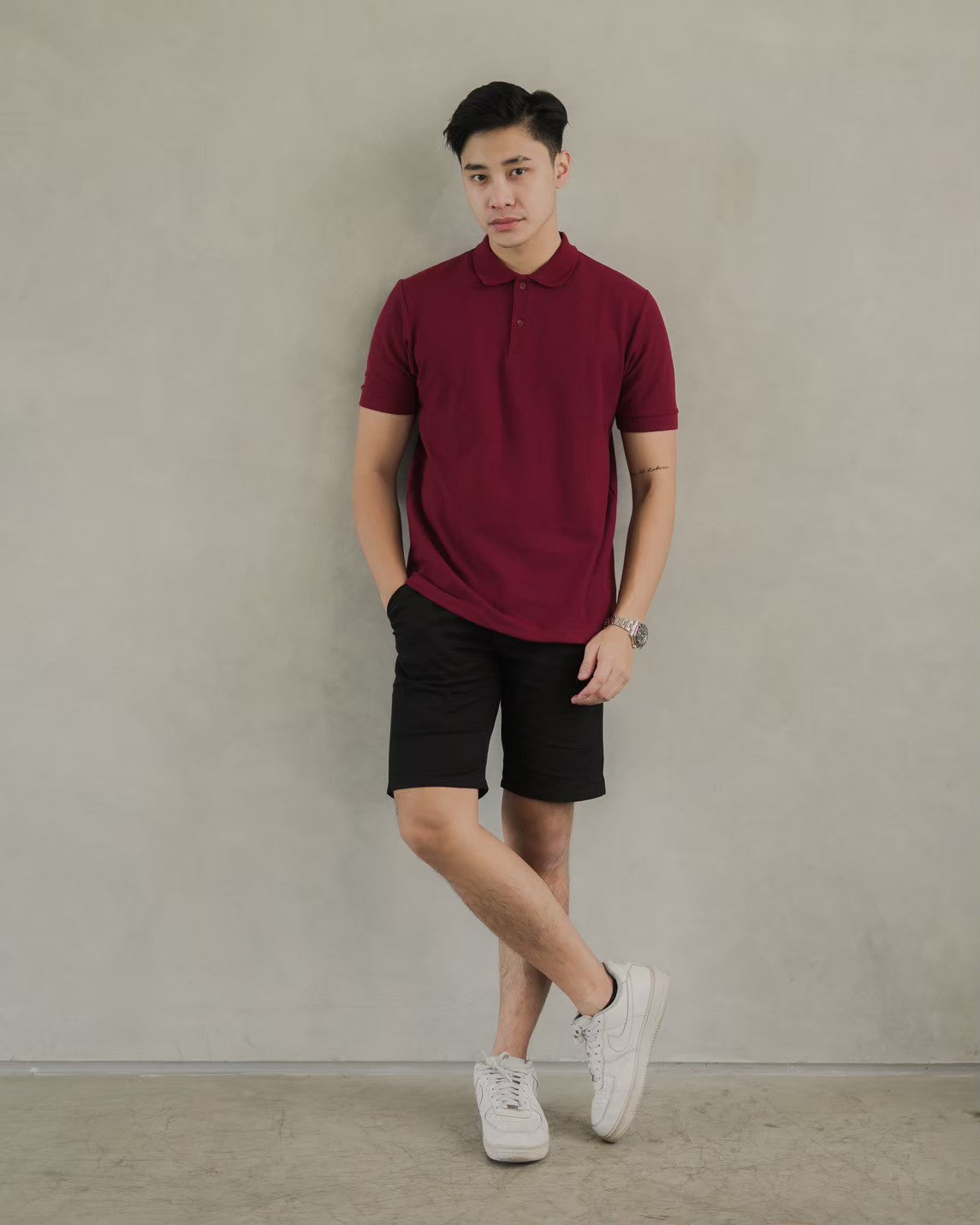 Akita Polo Shirt Maroon