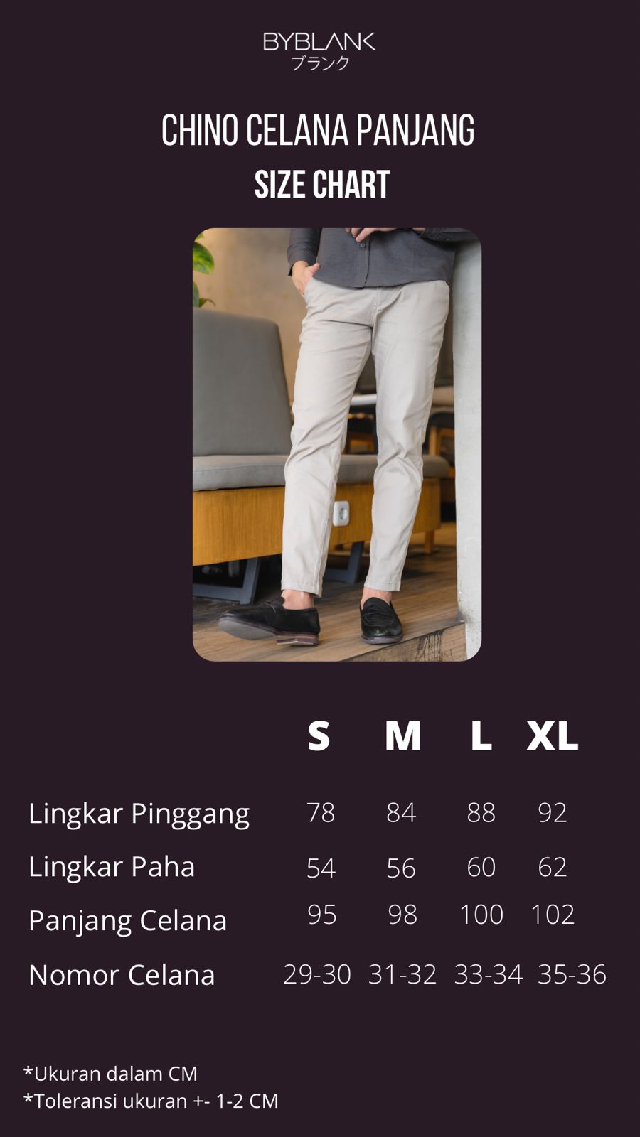 Long Pants Chino Black