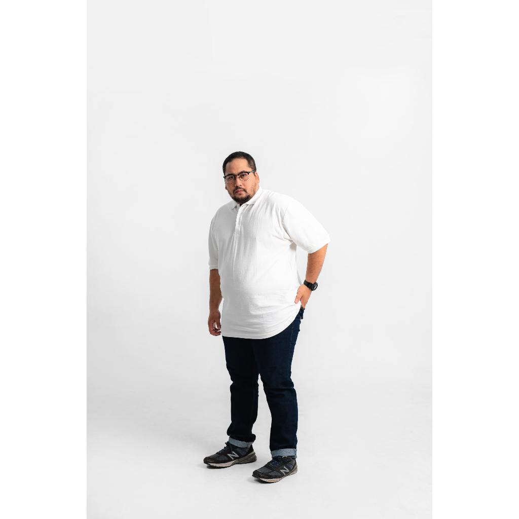 Akita Polo Shirt Big Size White