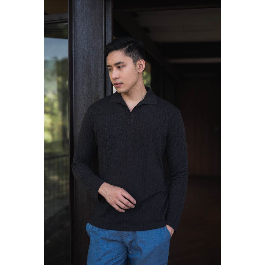 Ota Polo Knit Long Sleeve – Kaos Polo Knit Lengan Panjang