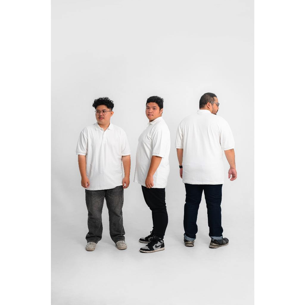 Akita Polo Shirt Big Size White