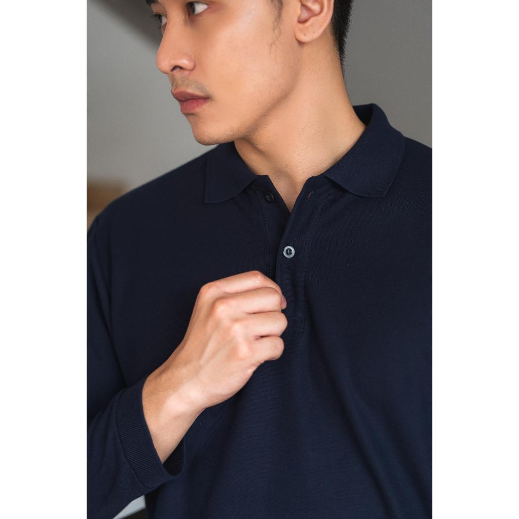 Sapporo Polo Long Sleeve in Navy