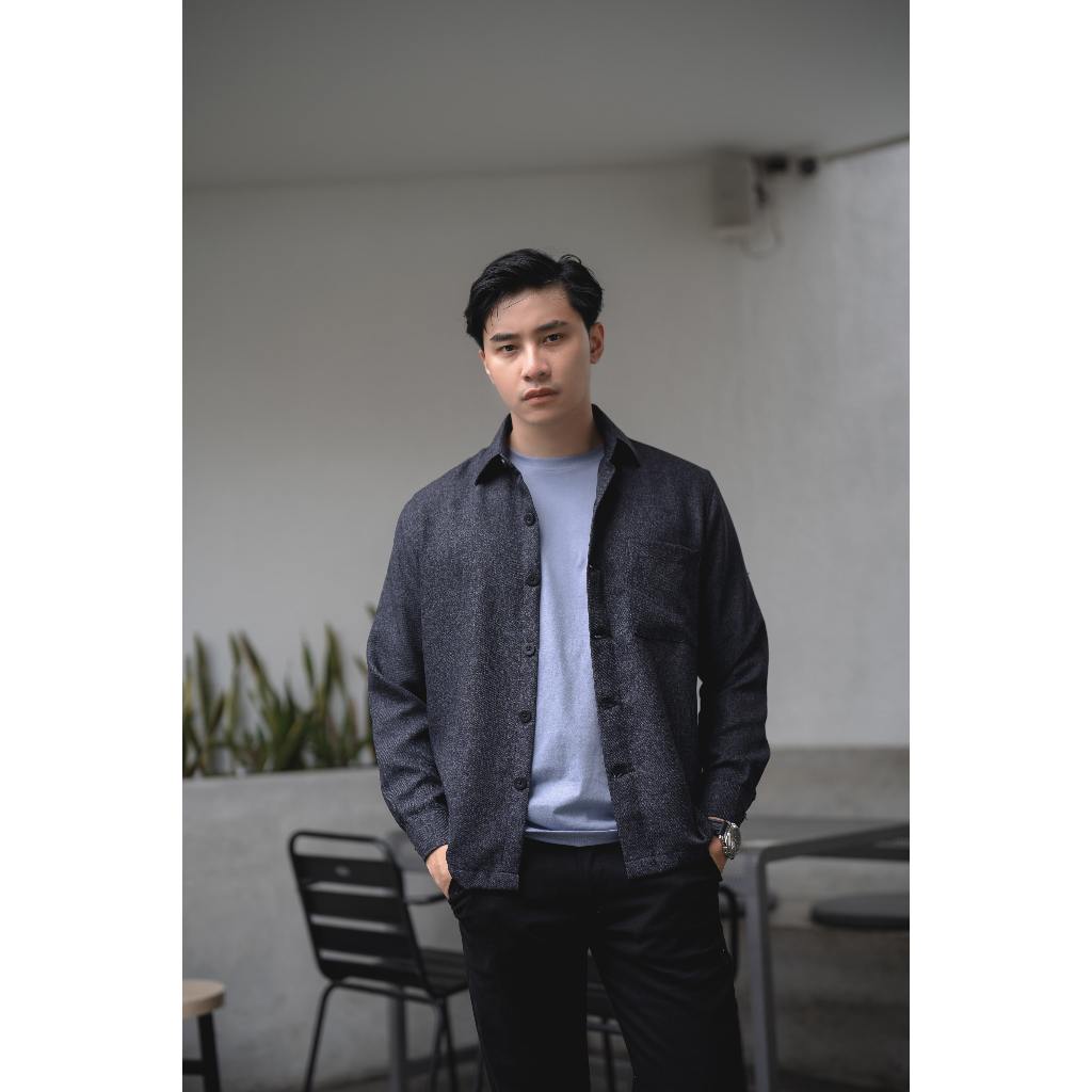 Shinjuku Kemeja Overshirt Lengan Panjang Denim – Kemeja Luaran Premium Biru – BYBLANK