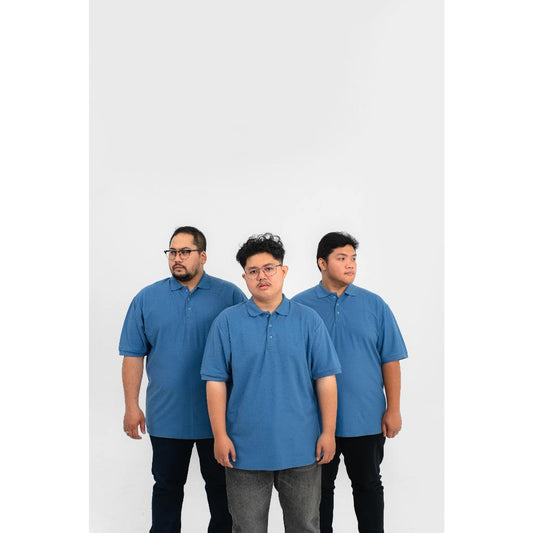 Akita Polo Shirt Big Size Steel Blue