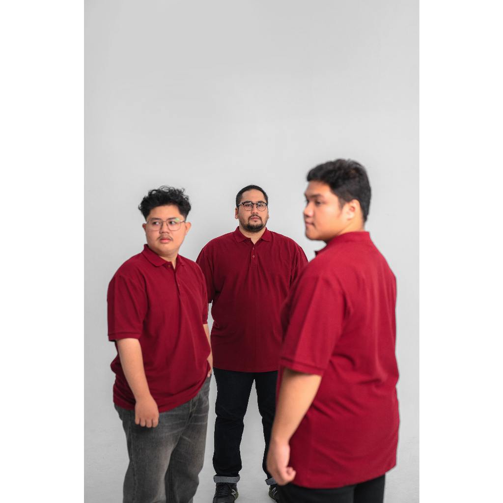 Akita Polo Shirt Big Size Maroon