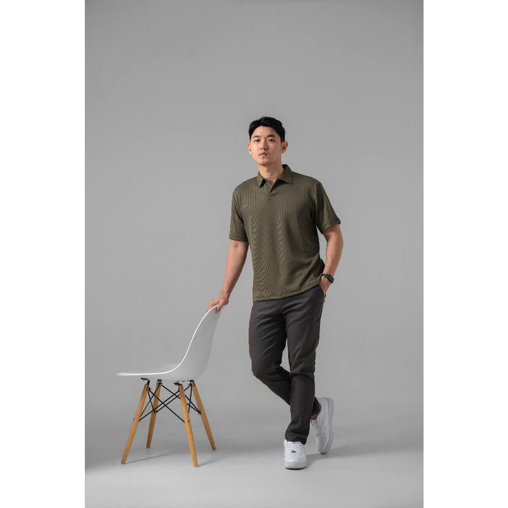 Narita Soft Knit Polo Dark Green