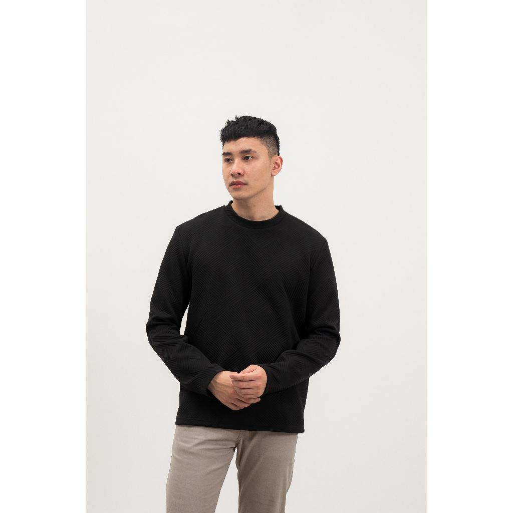 Toyama Sweater Timbul 3D Premium in Black