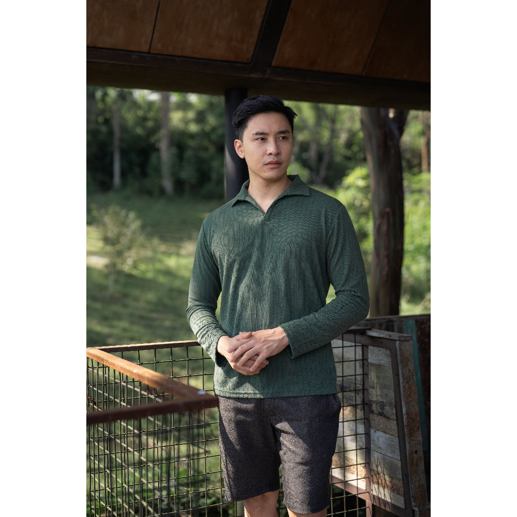 Ota Polo Knit Long Sleeve – Kaos Polo Knit Lengan Panjang