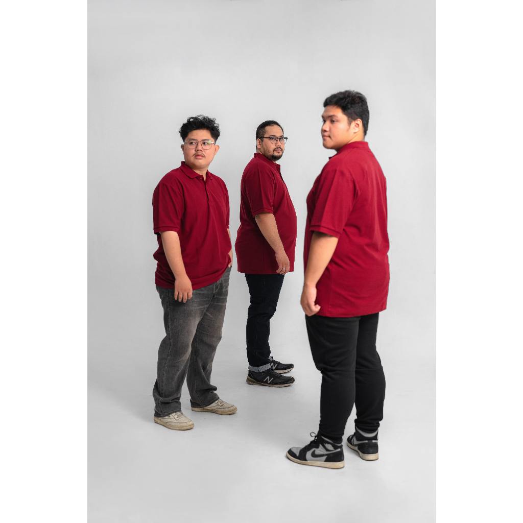 Akita Polo Shirt Big Size Maroon