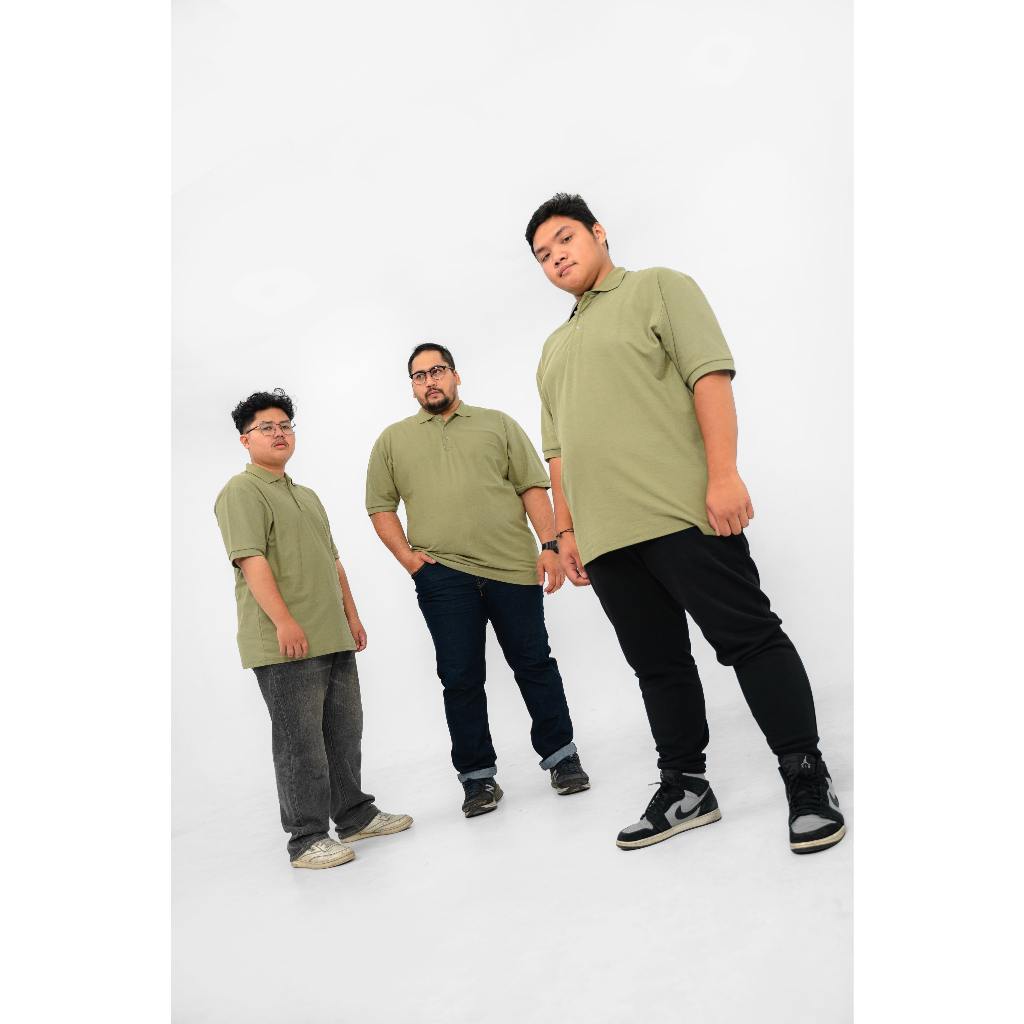 Akita Polo Shirt Big Size Sage Green