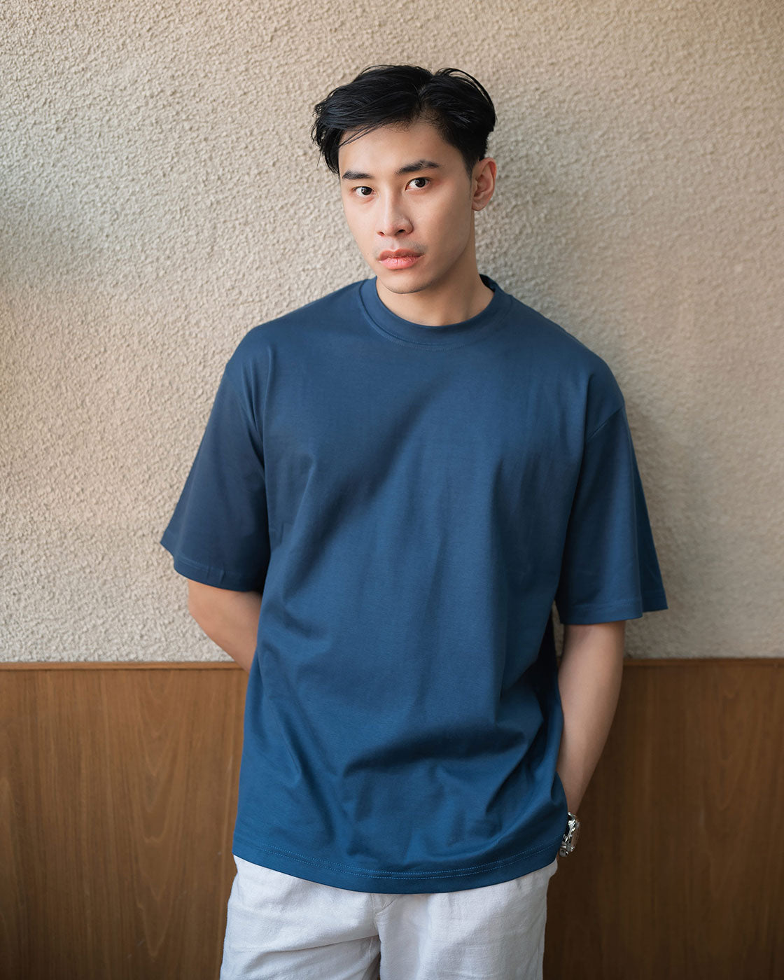 Izu Cotton Air Oversize Deep Blue