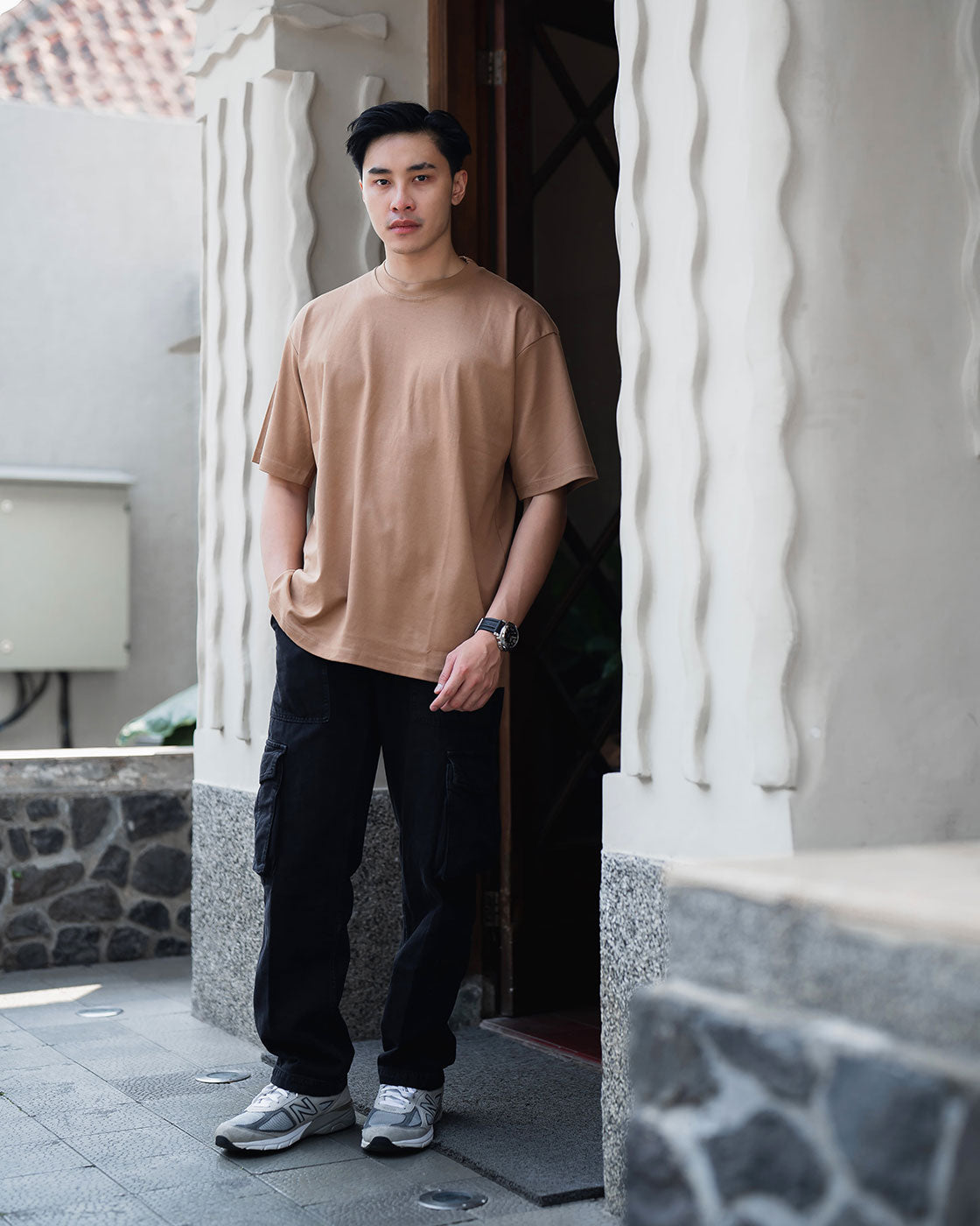 Izu Cotton Air Oversize Earth Brown