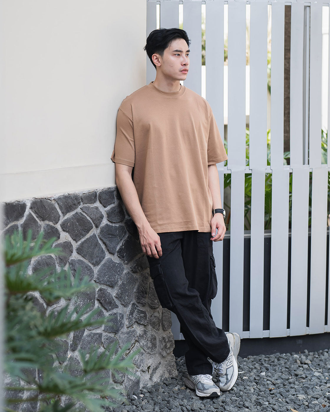 Izu Cotton Air Oversize Earth Brown