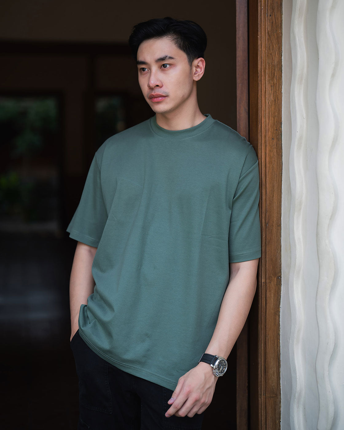 Izu Cotton Air Oversize Jade Green