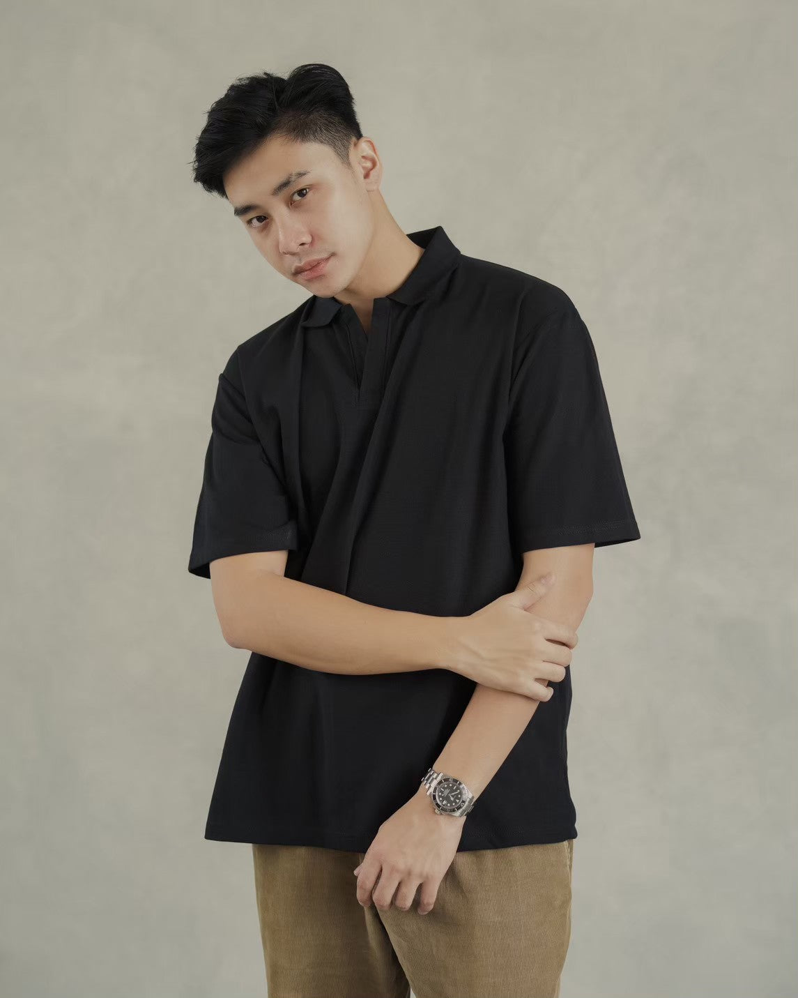 Nara Polo Oversize Black