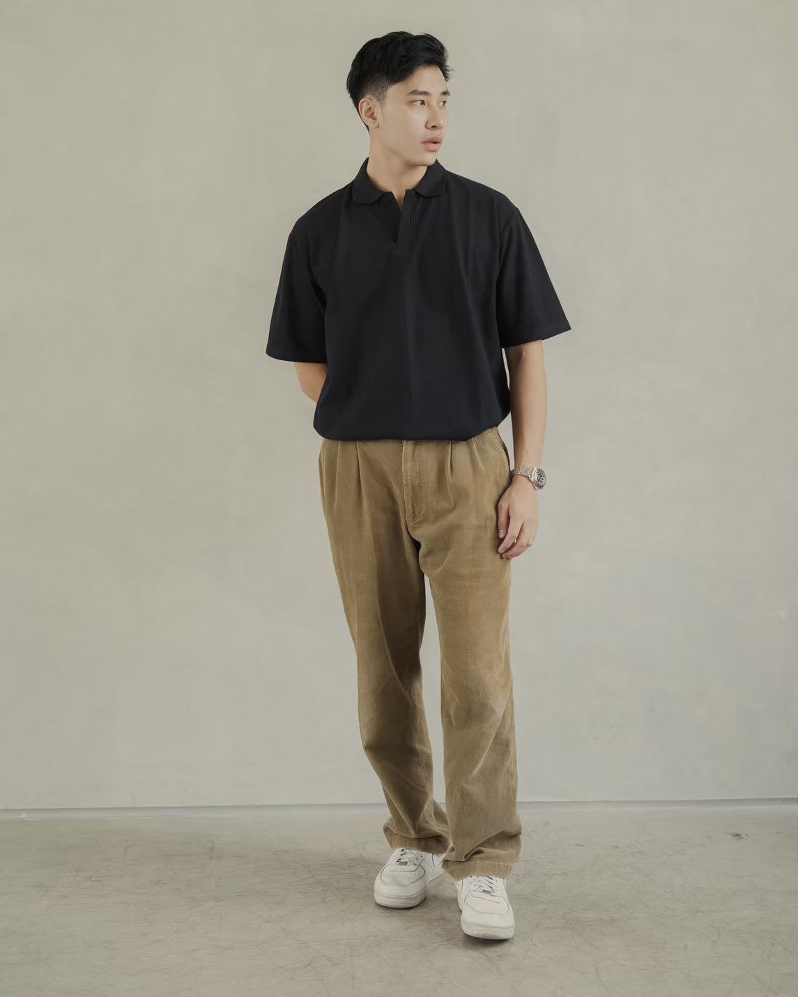 Nara Polo Oversize Black