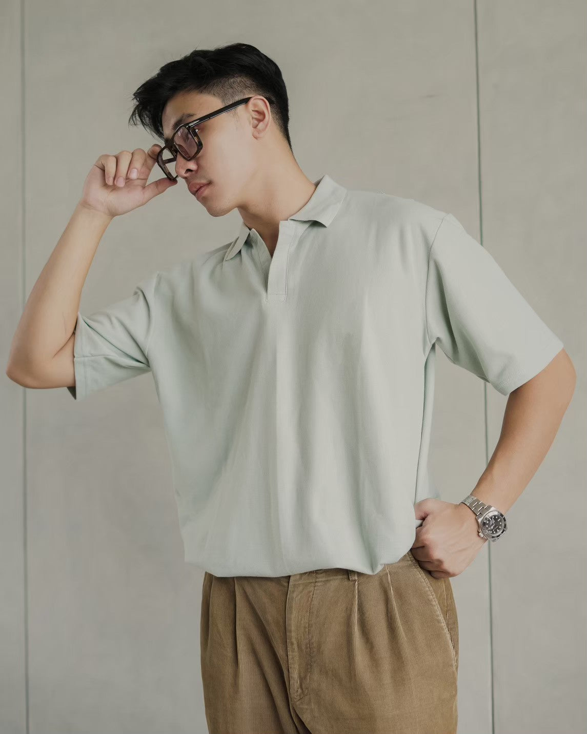 Nara Polo Oversize Mint Green