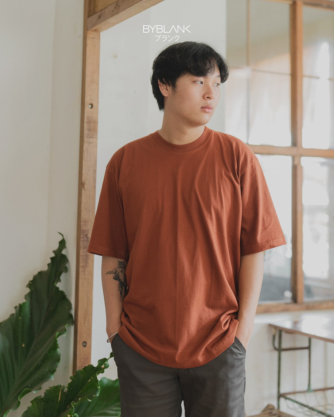 Osaka Oversize Tshirt Cokelat Bata